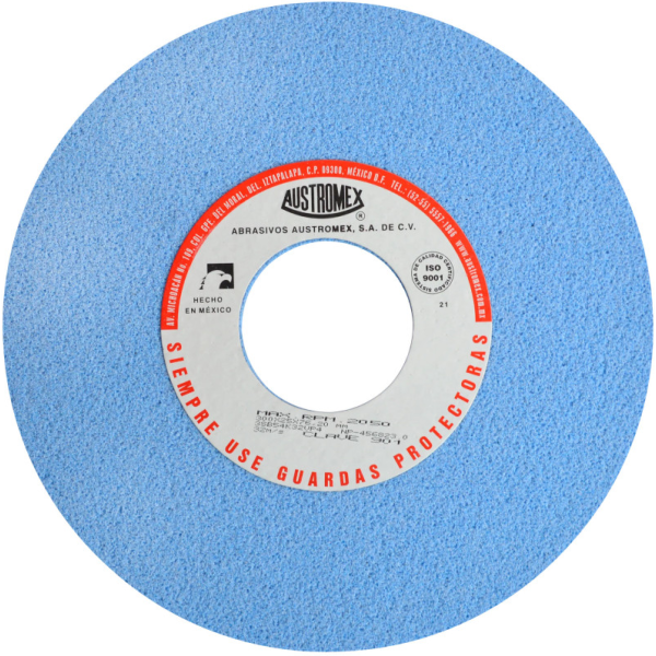 Rueda Abrasiva para afilado y rectificado de acero de 11-13/16 x 1 x 3 pulg.